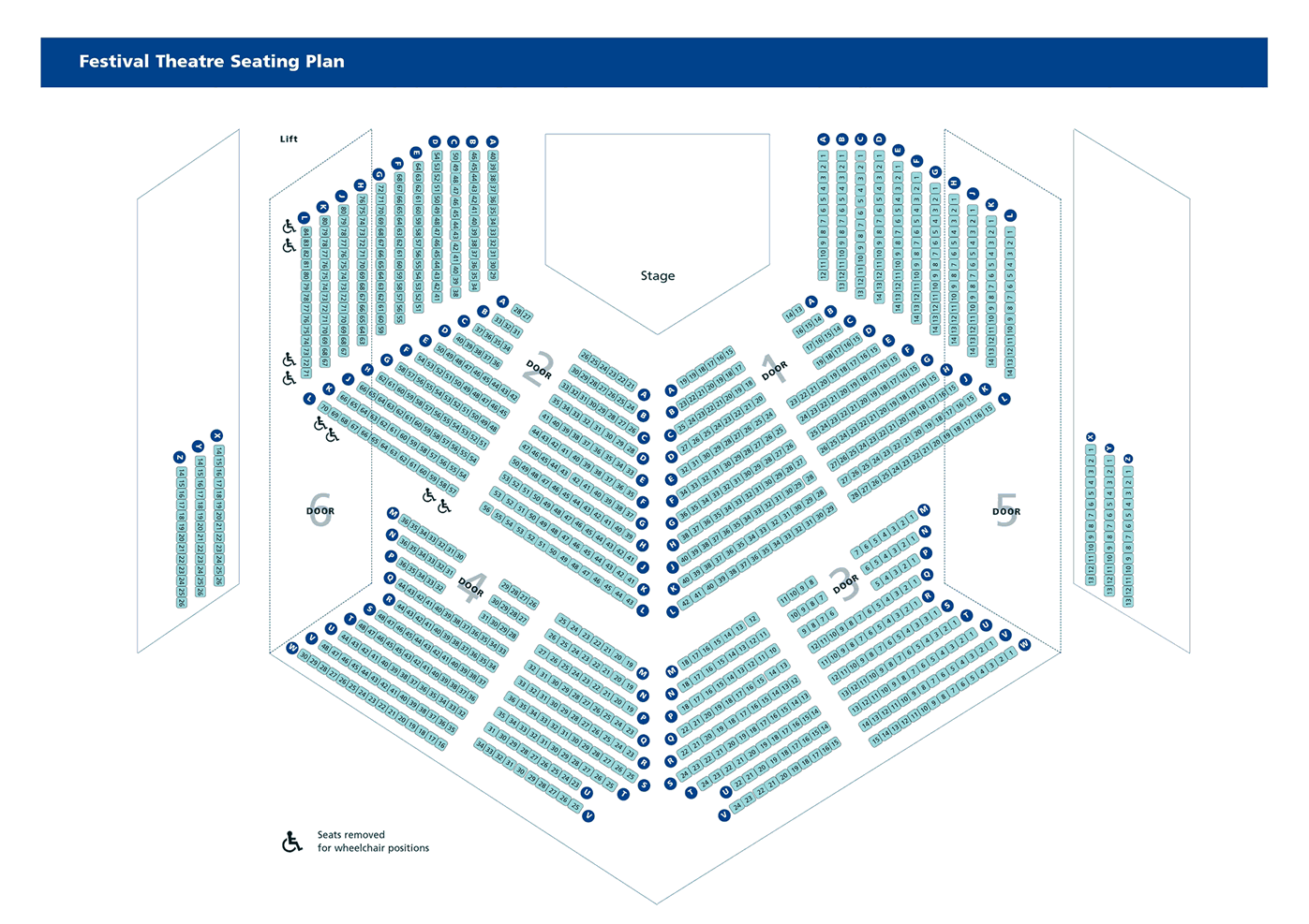 Chichester Festival Theatre Seating Plan Chichester Festival Theatre Seating Plan